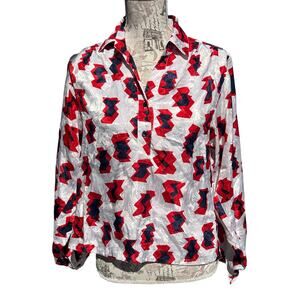 VINTAGE DA-RUE OF CALIFORNIA RETRO BLOUSE SIZE M/L